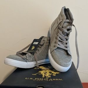 High top polo sneakers